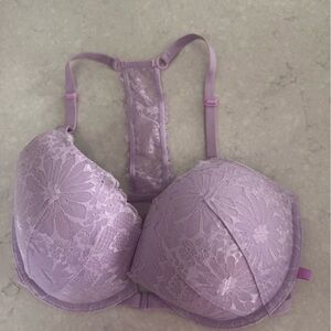 Elegant Lace Women's Bra in Lavender